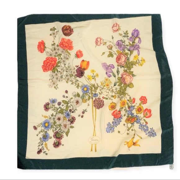 Gucci Accessories - Women’s Vintage Floral Gucci Scarf